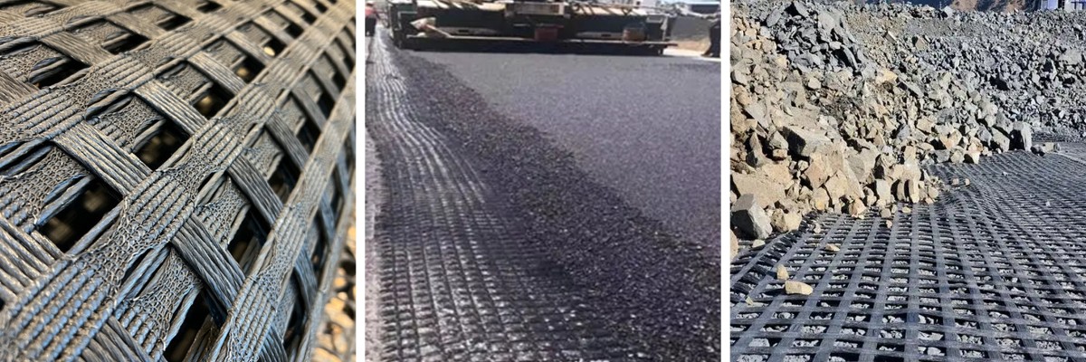 Warp Knitted Polyester Geogrid